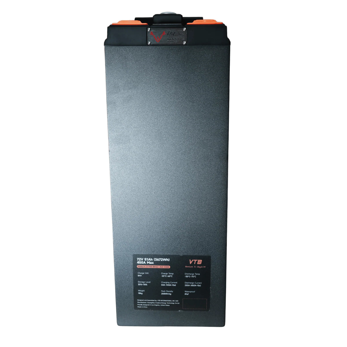 Ventus Battery EVO GT 72V 51Ah Surron Light Bee/EridePro/Talaria Fitment